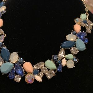 J.CREW —“Out for the Evening” exquisite 20” multi-colored stone necklace